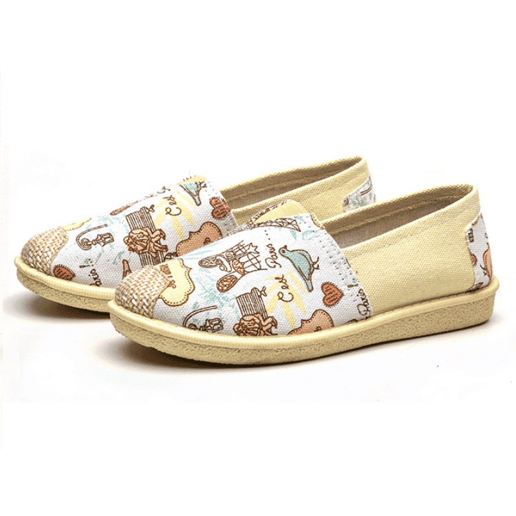 SUMMER Canvas Slip On Shoes Fashion Flats Shoes