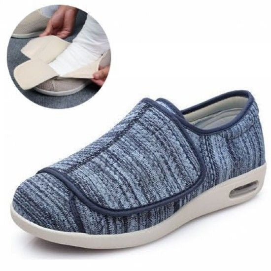 Wide Velcro Shoes for Diabetic Swollen Feet Flat Edema Plantar Fasciitis Bunions Women Comfortable Orthopedic Walking Shoes Plus Size Laura