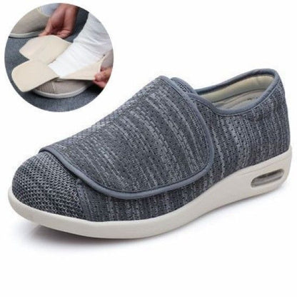 Wide Velcro Shoes for Diabetic Swollen Feet Flat Edema Plantar Fasciitis Bunions Women Comfortable Orthopedic Walking Shoes Plus Size Laura