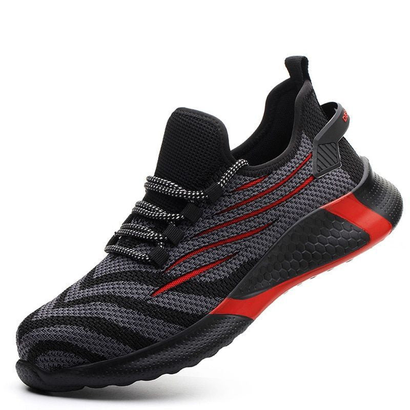 Hero - Steel Toe Breathble Mesh Walking Sneakers Flying Woven Breathable Protective Shoes Safety Shoes