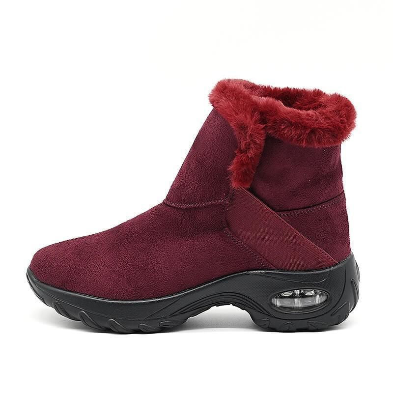 Women's winter thermal comfortable villi casual slip-on high top shoes