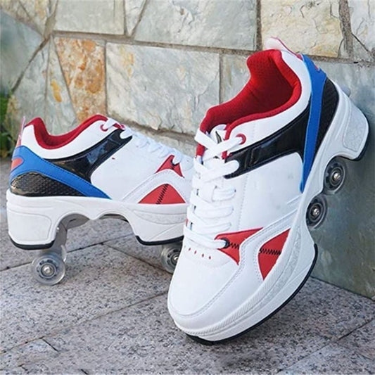 Unisex Roller Shoes Skate Shoes Wheel Shoes Roller Sneakers Shoes*