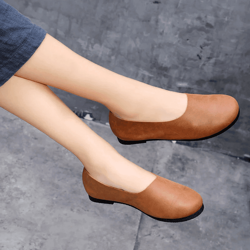  Soft Leather Flat Shoes Oxford Women Shoes