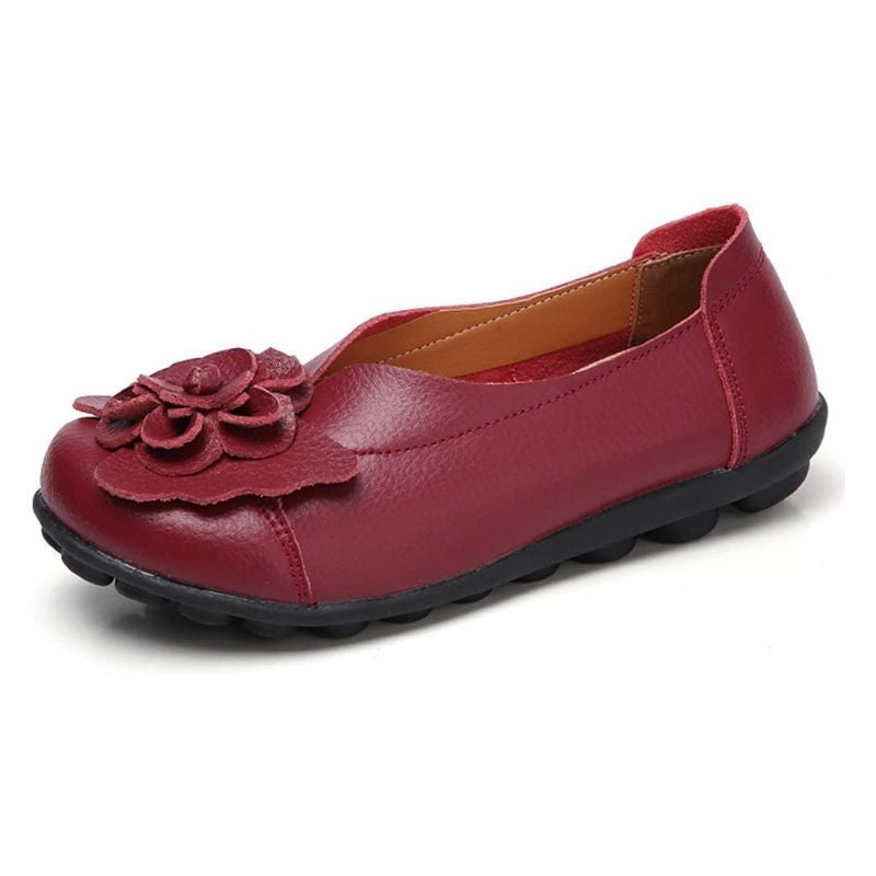  New Fashion Ballet Moccasins Genuine Leather Loafers Shoes For Women