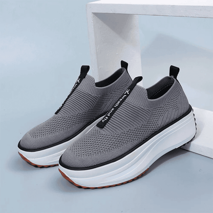  Air Mesh Fabric Platform Breathable Outdoor Women Casual Shoes