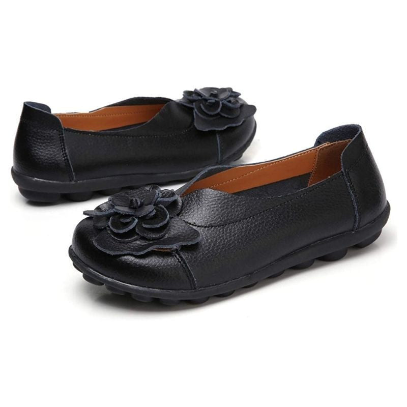  New Fashion Ballet Moccasins Genuine Leather Loafers Shoes For Women