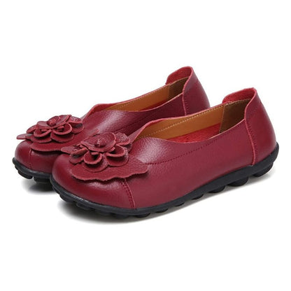  New Fashion Ballet Moccasins Genuine Leather Loafers Shoes For Women