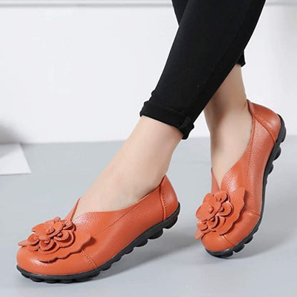  New Fashion Ballet Moccasins Genuine Leather Loafers Shoes For Women