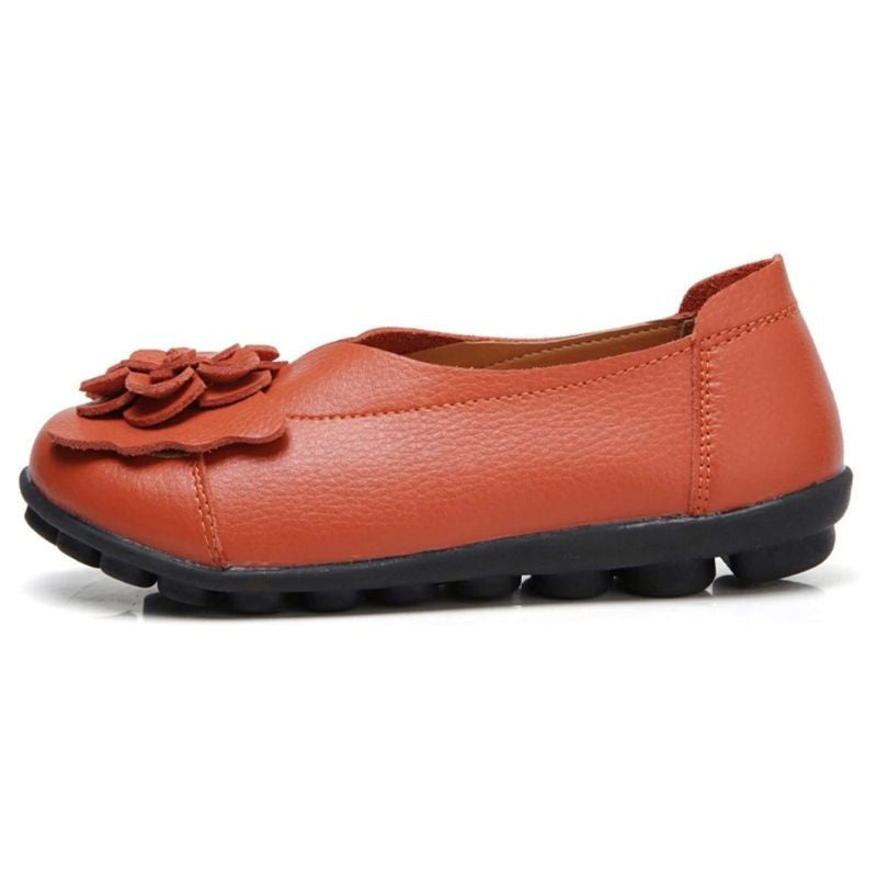  New Fashion Ballet Moccasins Genuine Leather Loafers Shoes For Women