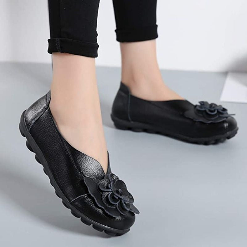  New Fashion Ballet Moccasins Genuine Leather Loafers Shoes For Women