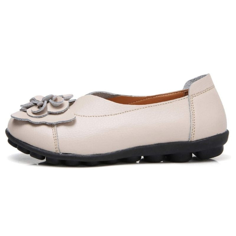  New Fashion Ballet Moccasins Genuine Leather Loafers Shoes For Women