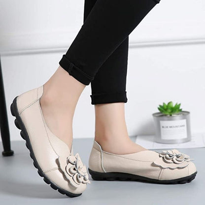  New Fashion Ballet Moccasins Genuine Leather Loafers Shoes For Women