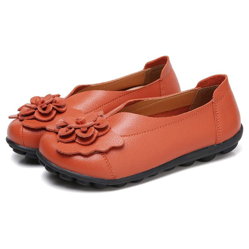  New Fashion Ballet Moccasins Genuine Leather Loafers Shoes For Women