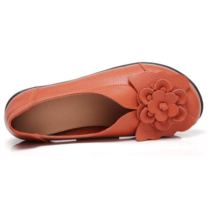  New Fashion Ballet Moccasins Genuine Leather Loafers Shoes For Women