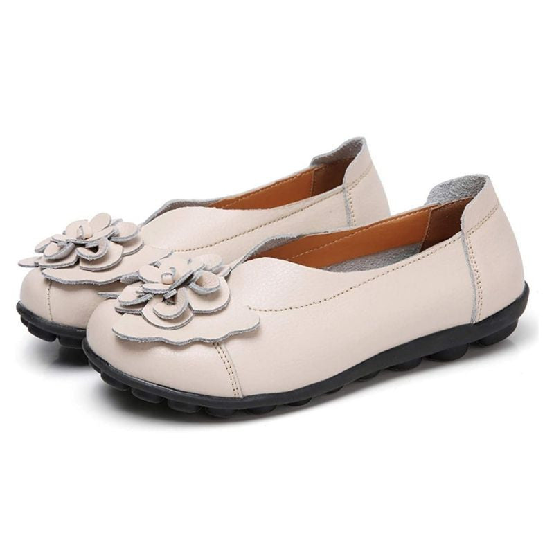  New Fashion Ballet Moccasins Genuine Leather Loafers Shoes For Women