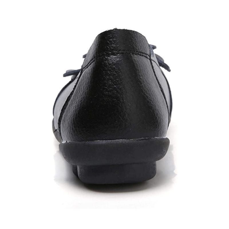  New Fashion Ballet Moccasins Genuine Leather Loafers Shoes For Women