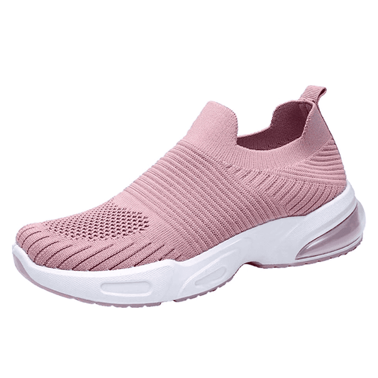  Resilient Bouncy Abrasion Resistance Mesh Air Cushion Slip-On Shoes For Women