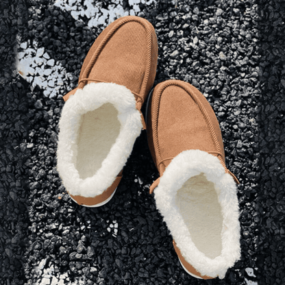  Cozy Faux Fur Orthopedic Walking Winter Flat Shoes for Women