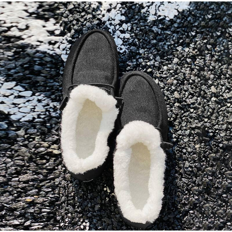  Cozy Faux Fur Orthopedic Walking Winter Flat Shoes for Women