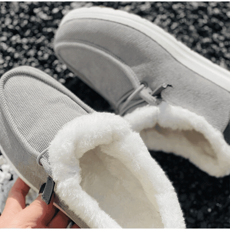  Cozy Faux Fur Orthopedic Walking Winter Flat Shoes for Women