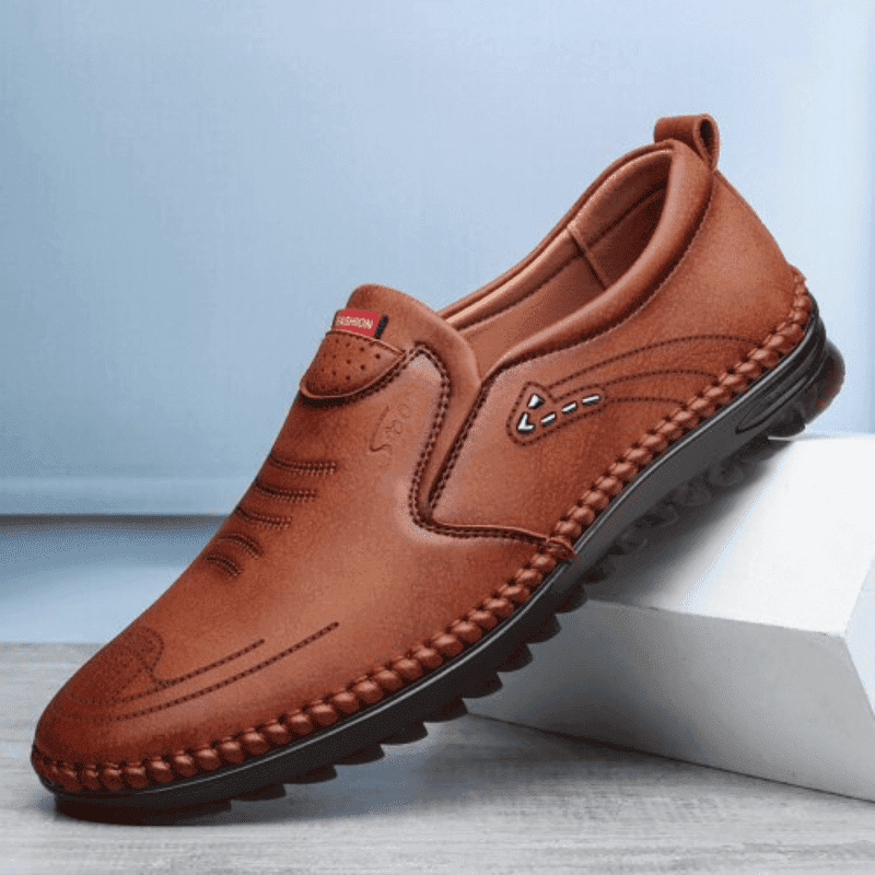  Handcraft Italian Leather Shark Soles Fashion Loafers Shoes