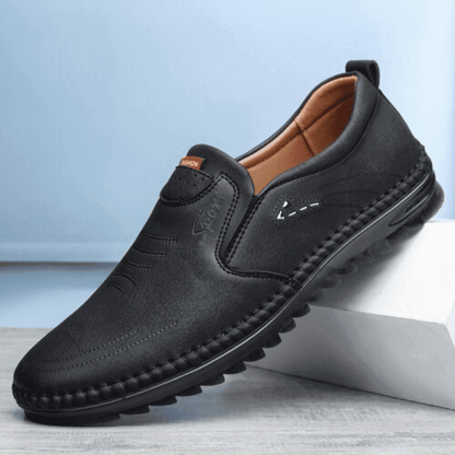  Handcraft Italian Leather Shark Soles Fashion Loafers Shoes