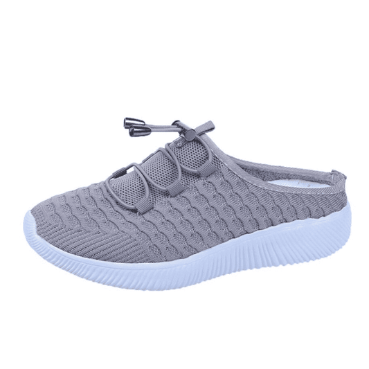  Orthopedic Mesh Breathable Lace Up Walking Clog Shoes For Women