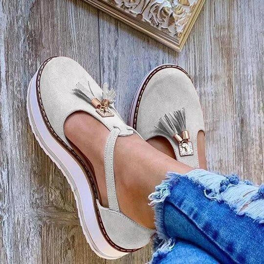  Casual Platform Fringe Shoes