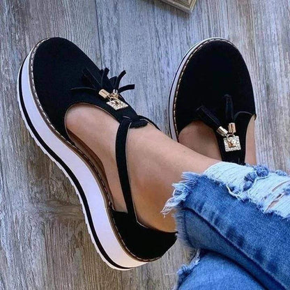  Casual Platform Fringe Shoes