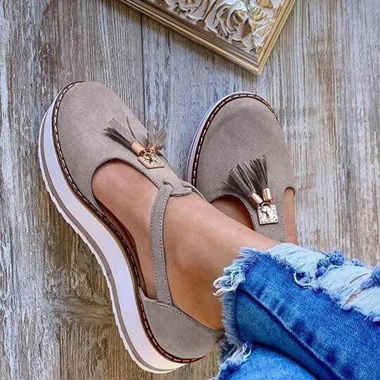  Casual Platform Fringe Shoes