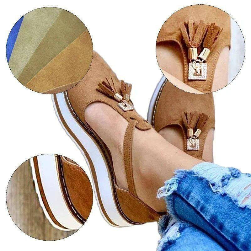  Casual Platform Fringe Shoes