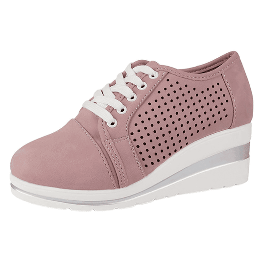  Breathable Leather Comfortable Layered Lugged Soles Women Casual Shoes