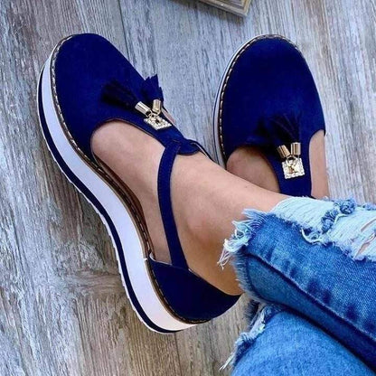  Casual Platform Fringe Shoes