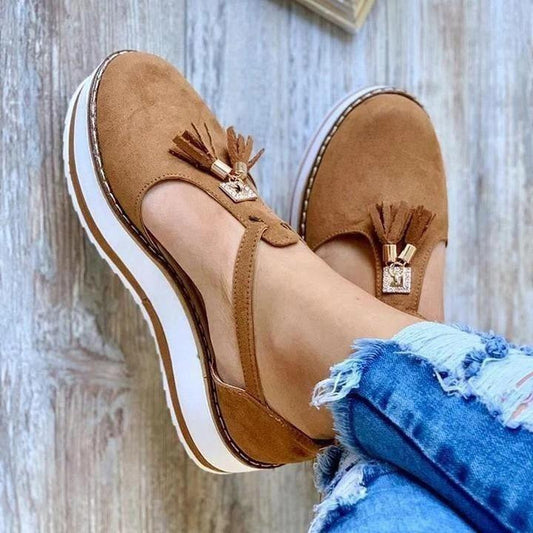  Casual Platform Fringe Shoes