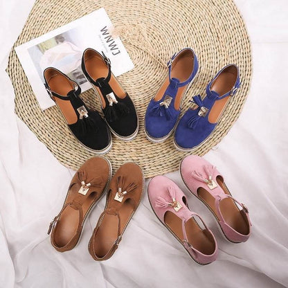  Casual Platform Fringe Shoes