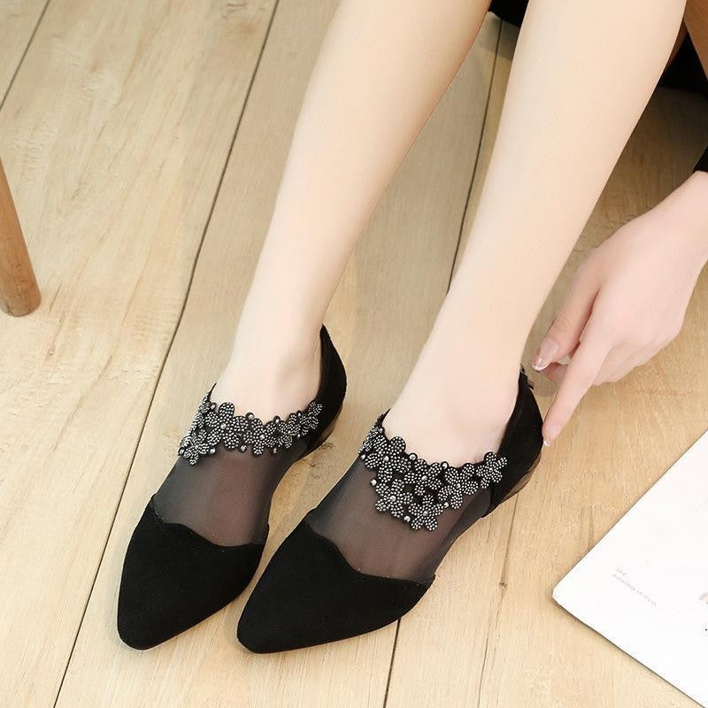 New fashion net yarn women's shoes