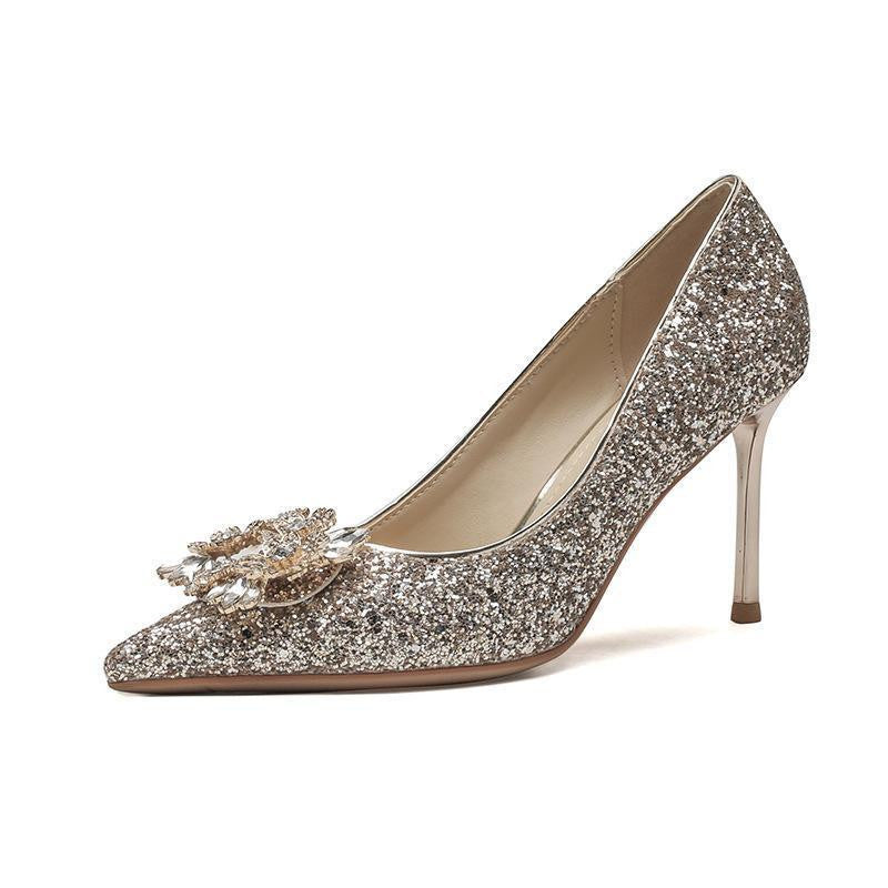   wedding crystal shoes rhinestone shoes