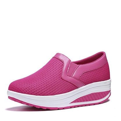 Mesh breathable spring and summer casual slip on rocking shoes