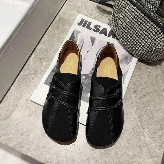   new fashion retro soft sole flat shoes