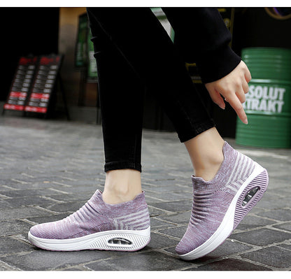 Lightweight Orthopedic Slip-on Wedge Walking Sneakers Shoes for Women