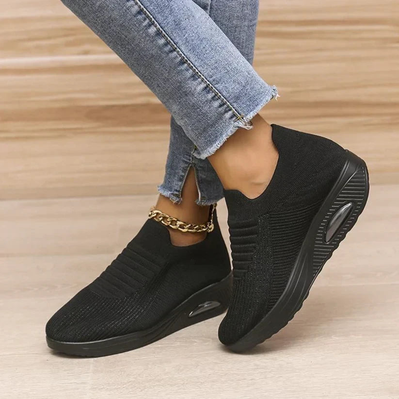 Lightweight Orthopedic Slip-on Wedge Walking Sneakers Shoes for Women