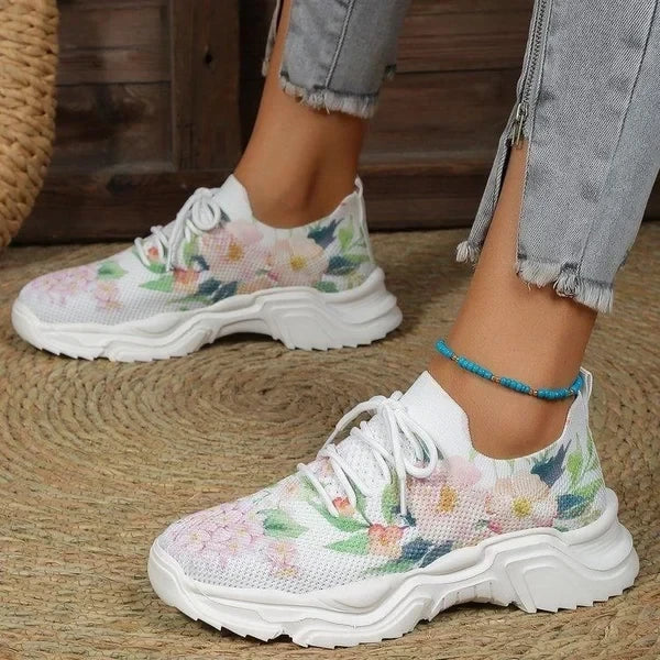 TT👟Last Day FREE SHIPPING Promotion 49% OFF — Floral Print Orthopedic Shoes👟