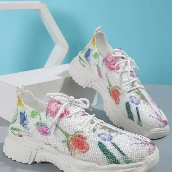 TT👟Last Day FREE SHIPPING Promotion 49% OFF — Floral Print Orthopedic Shoes👟