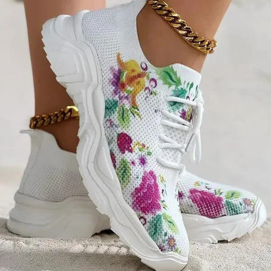 TT👟Last Day FREE SHIPPING Promotion 49% OFF — Floral Print Orthopedic Shoes👟