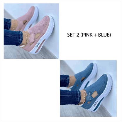 [FREE SHIPPING] Women's Fashion Breathable Comfortable Non-Slip Velcro Shoes