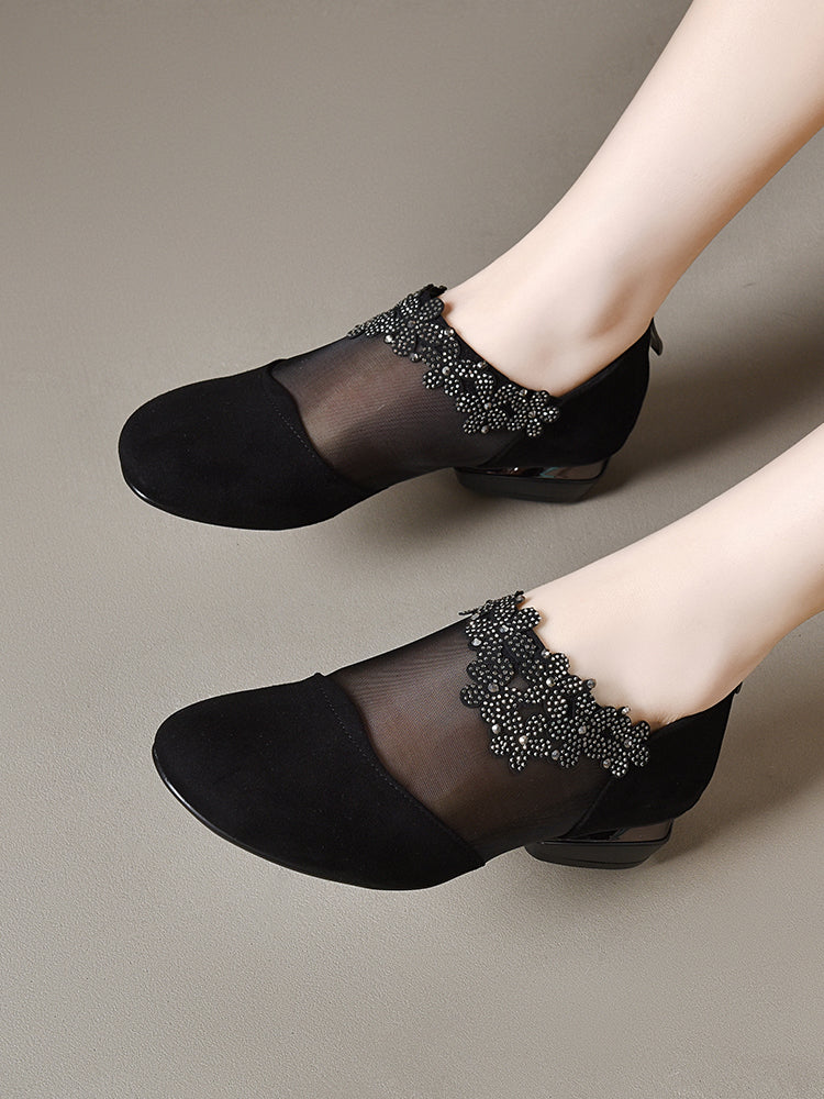 New fashion net yarn women's shoes