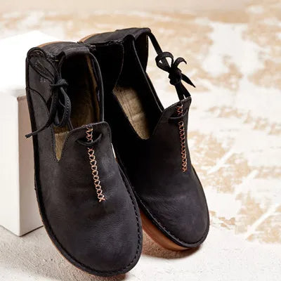 High-quality ladies leather shoes for autumn