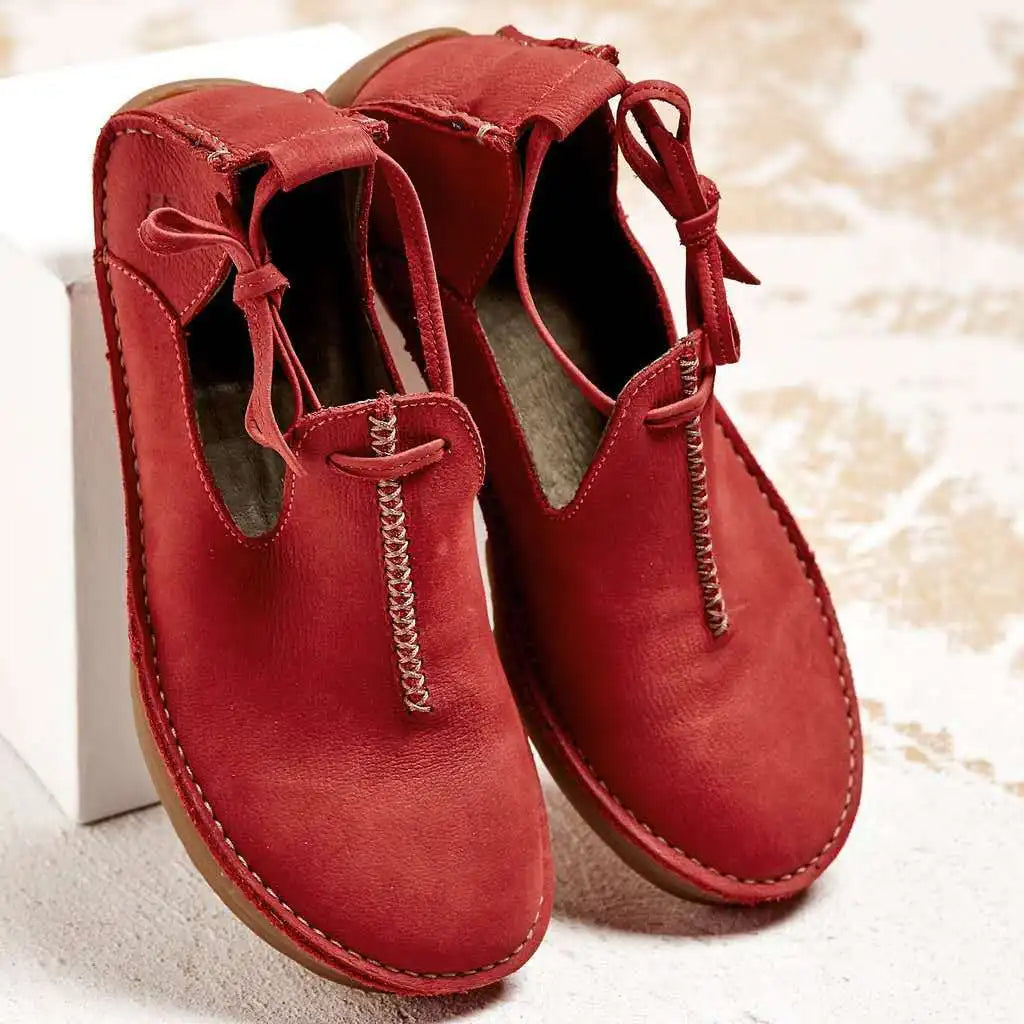 High-quality ladies leather shoes for autumn